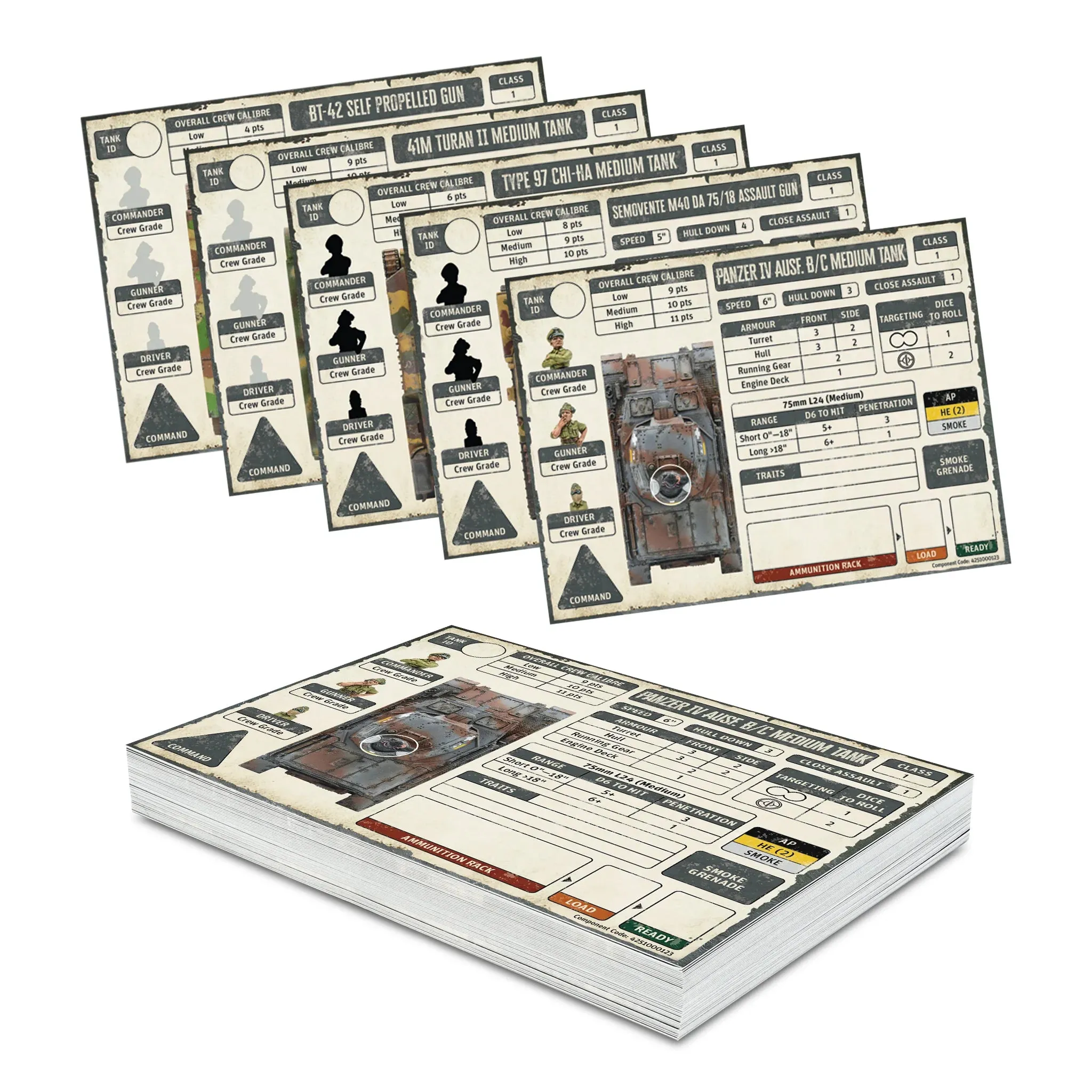 Achtung Panzer! - Axis Datacards