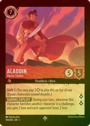 Aladdin (Heroic Outlaw) - 104/204 - Super Rare (Foil)