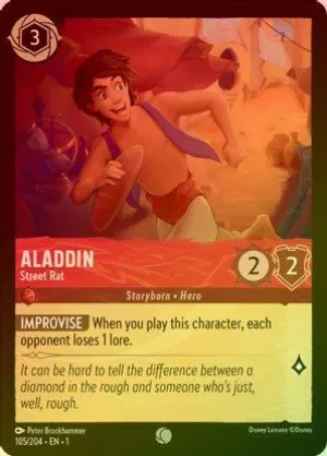 Aladdin (Street Rat) - 105/204 - Common (Foil)