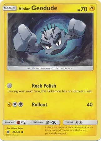 Alolan Geodude - 40/145 - Common