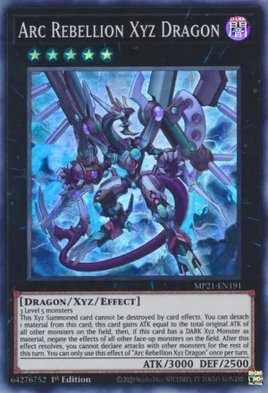 Arc Rebellion Xyz Dragon - MP21-EN191 - Super Rare - 1st Edition