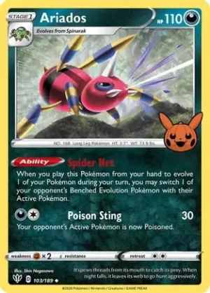 Ariados - 103/189 - Promo (Trick or Trade BOOster Bundle)