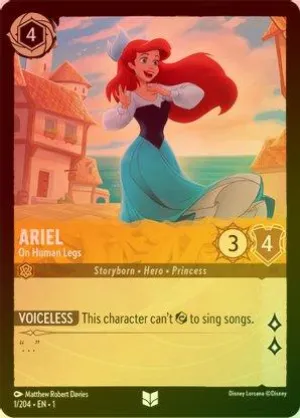 Ariel (On Human Legs) - 1/204 - Uncommon (Foil)
