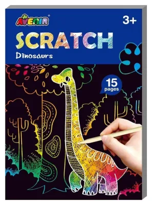 Avenir Scratch Book Dinosaurs Small