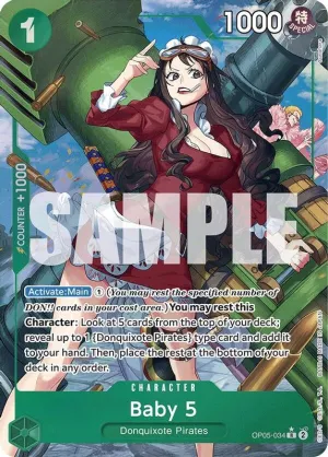 Baby 5 (PRB01) (Alternate Art) - OP05-034 - Rare