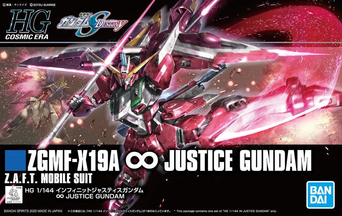 Bandai: Gunpla - HGCE - #231 ZGMF-X19A Infinite Justice Gundam 1/144