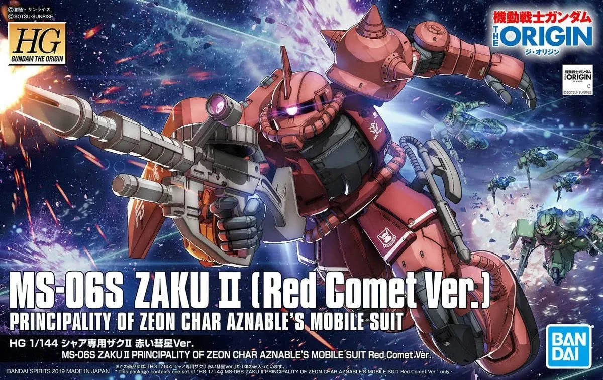 Bandai: Gunpla - HGGTO - #24 MS-06S Char's Zaku II (Red Comet Ver.) 1/144