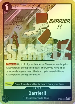 Barrier!! (Textured Foil) - OP04-095 - Common