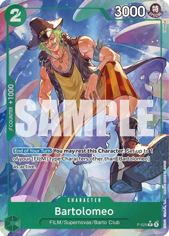 Bartolomeo (Full Art) (Textured) (STAR) (PRB01) - P-029 - Promo