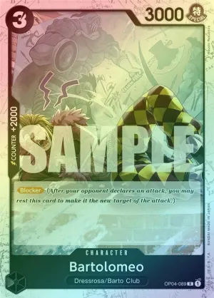 Bartolomeo (OP04-089) (Jolly Roger Foil) - OP04-089 - Rare