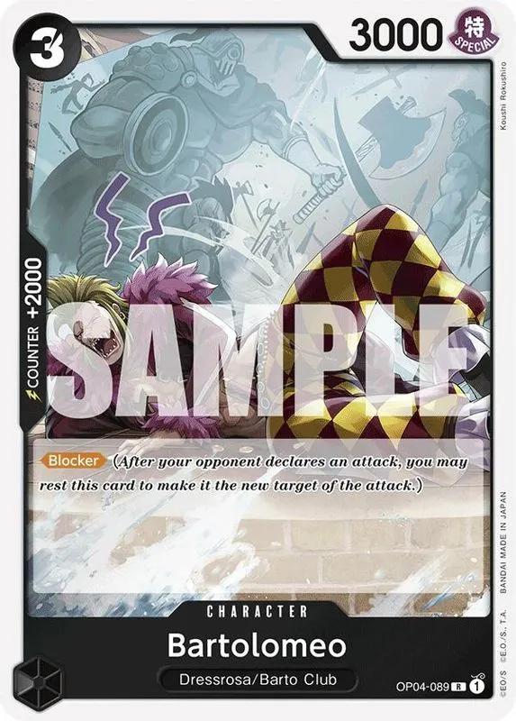 Bartolomeo (OP04-089) (Reprint) - OP04-089 - Rare  (No Pencil Mark)