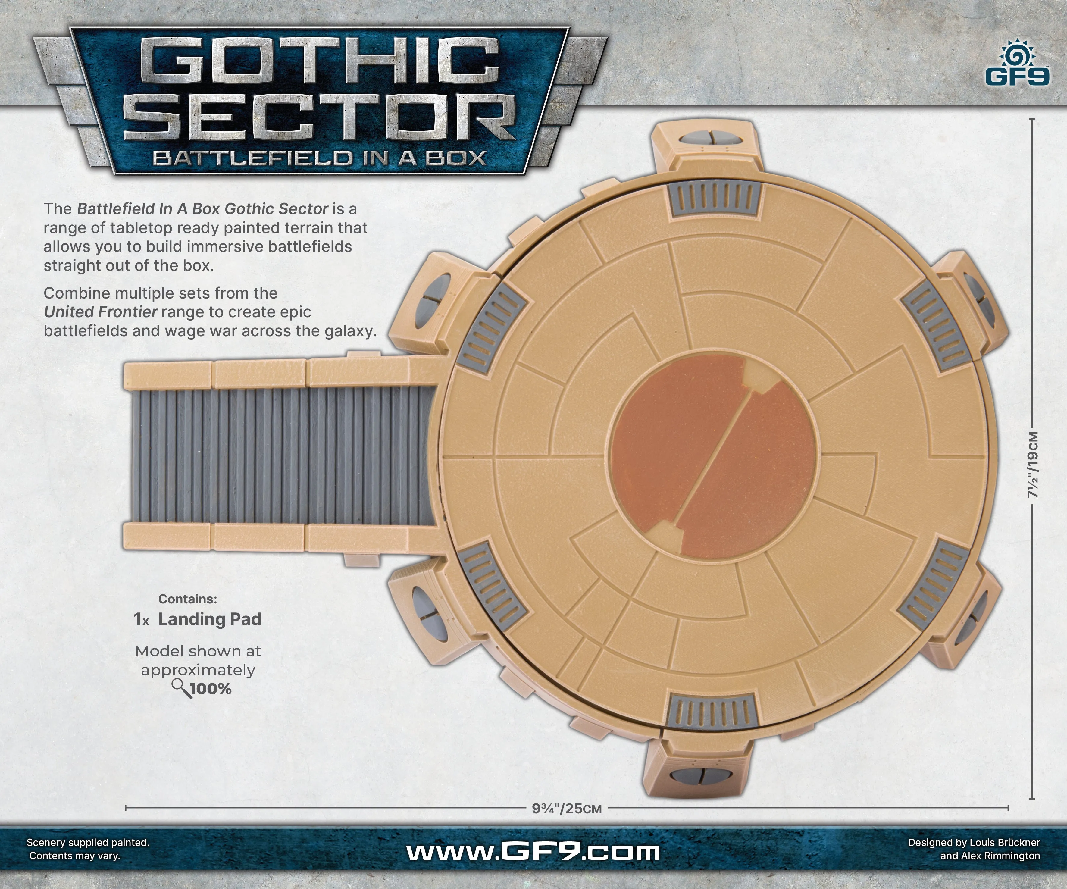 Battlefield in a Box - Gothic Sector United Frontier Landing Pod