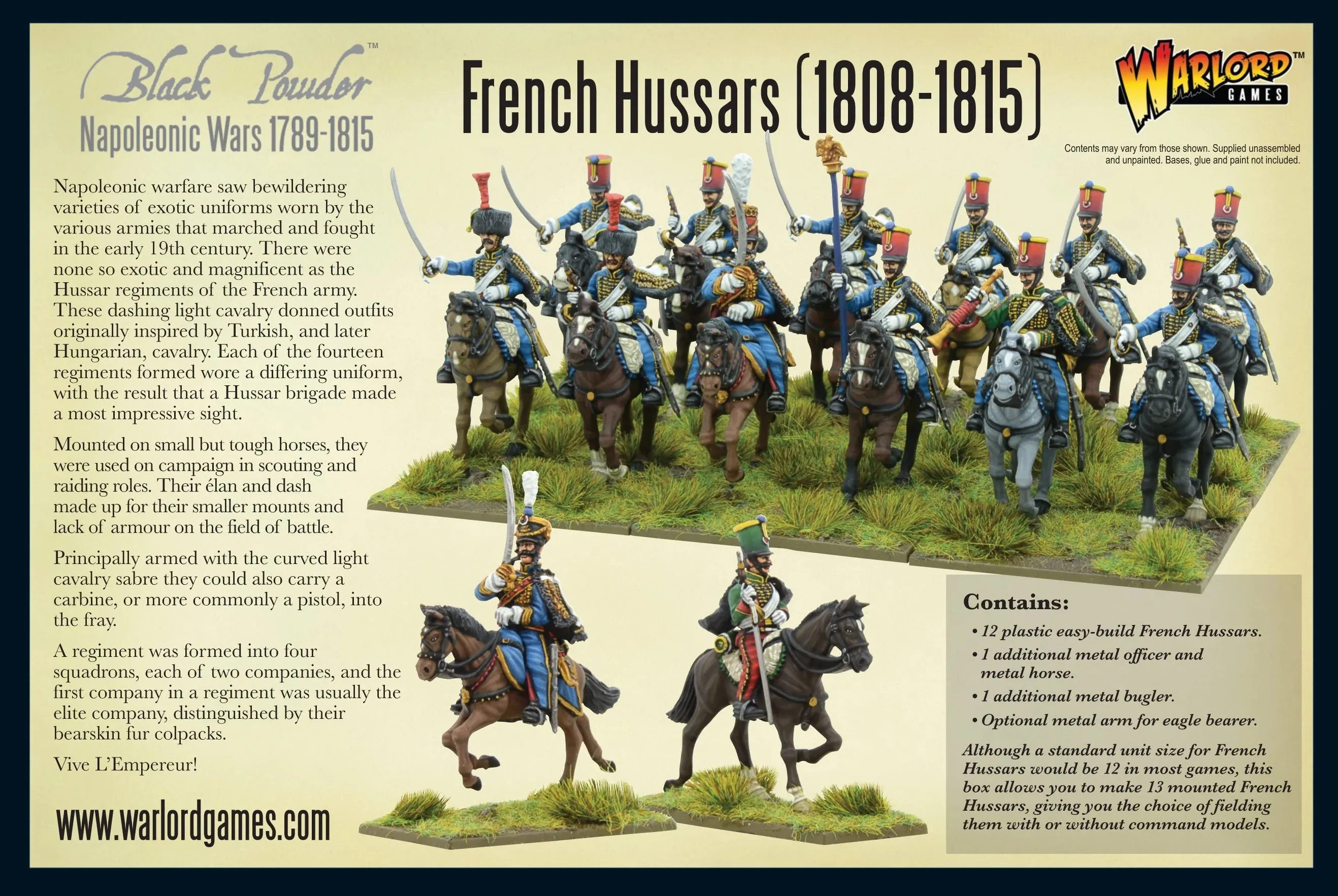 Black Powder -  Napoleonic Wars - French Hussars (1808 - 1815)