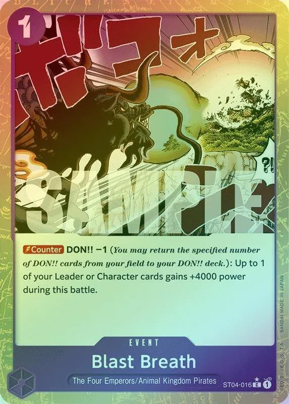 Blast Breath (Textured Foil) - ST04-016 - Common