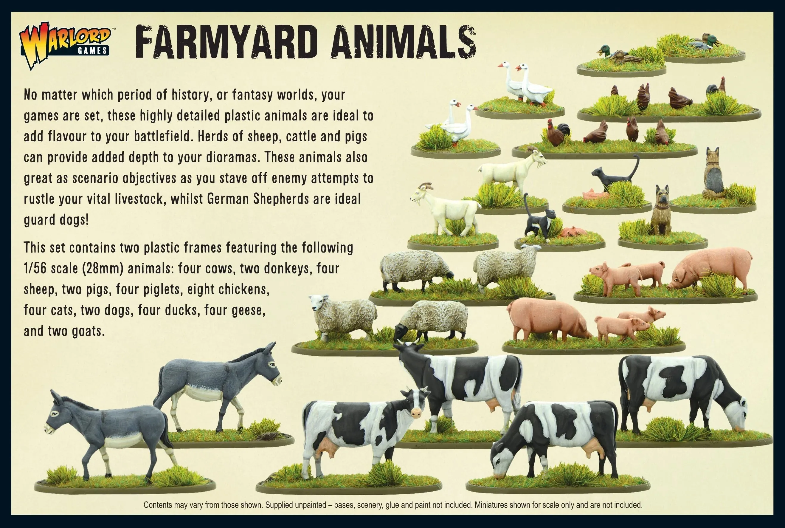 Bolt Action - Terrain - Farmyard Animals