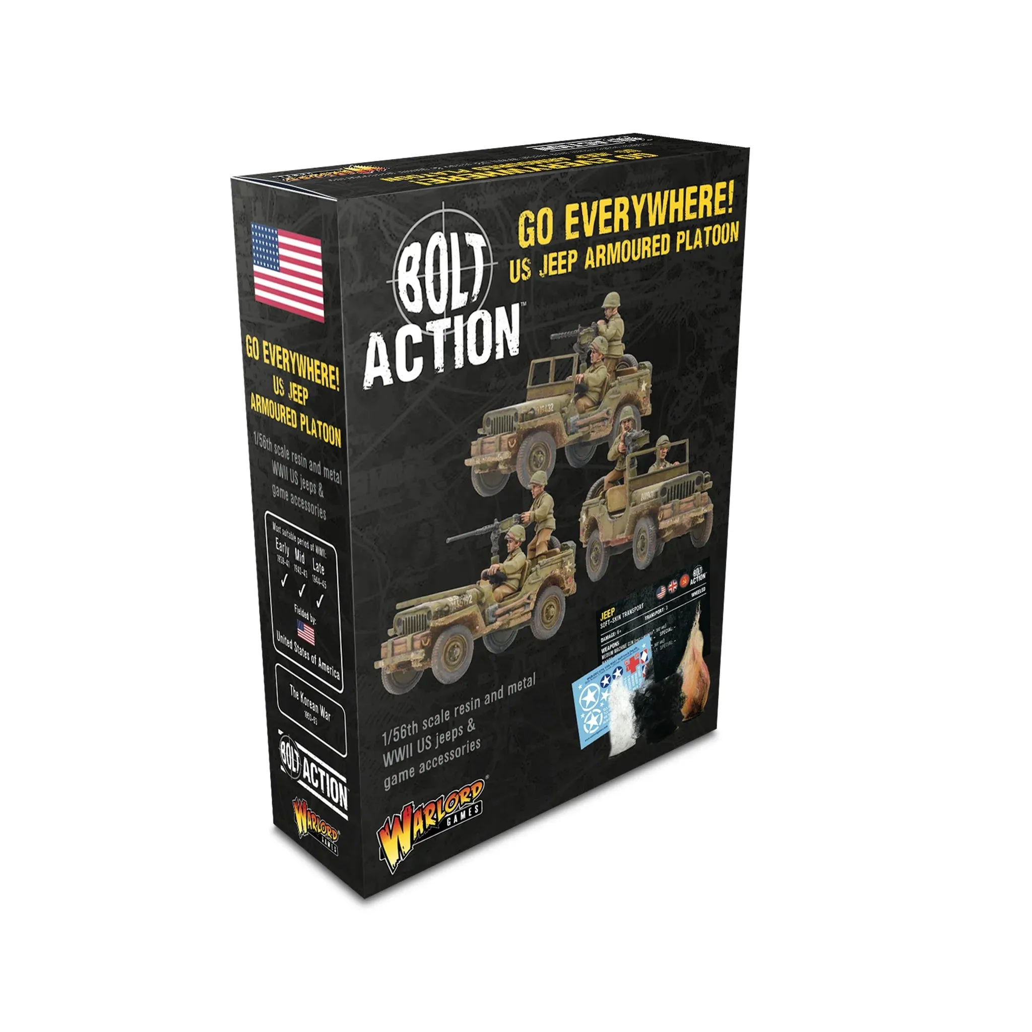 Bolt Action - United States - Go Everywhere! US Jeep Armoured Platoon