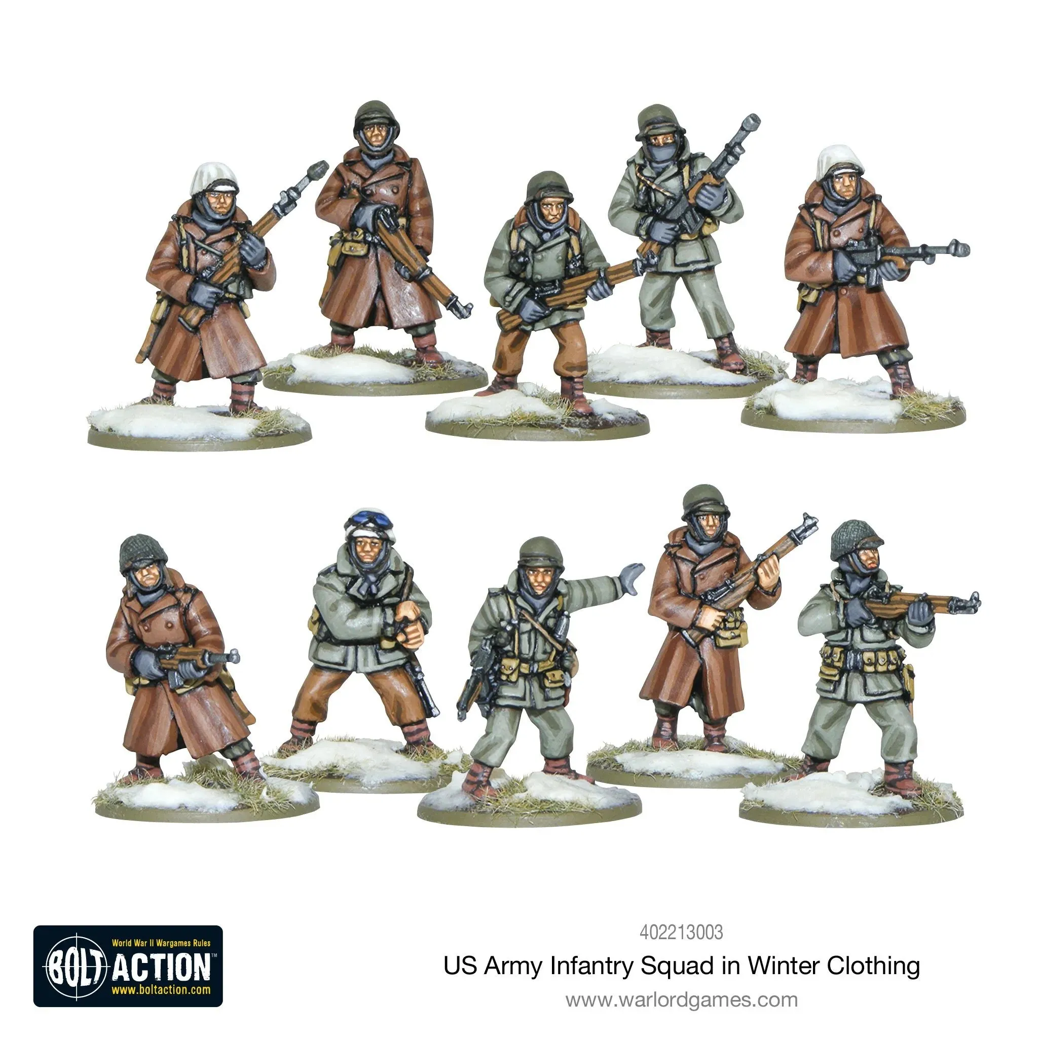 Bolt Action - United States - US Army Infantry Squad in Winter Clothing
