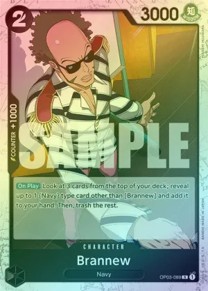 Brannew (Jolly Roger Foil) - OP03-089 - Rare
