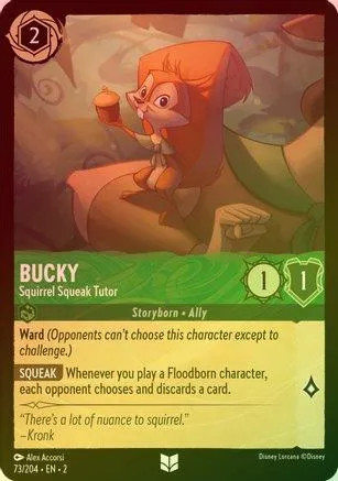 Bucky (Squirrel Squeak Tutor) - 73/204 - Uncommon (Foil)