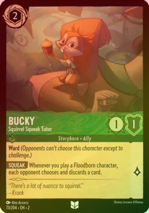 Bucky (Squirrel Squeak Tutor) - 73/204 - Uncommon (Foil)