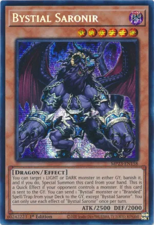 Bystial Saronir - MP23-EN158 - Prismatic Secret Rare - 1st Edition