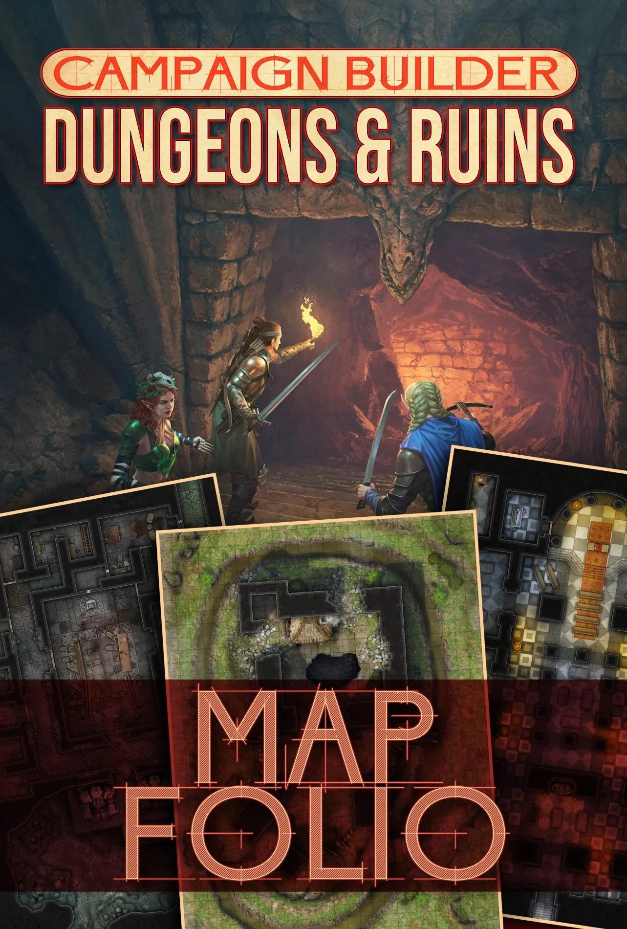 Campaign Builder: Dungeons & Ruins - Map Folio