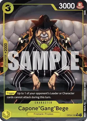 CaponeGangBege (PRB01) (Alternate Art) - OP04-100 - Rare