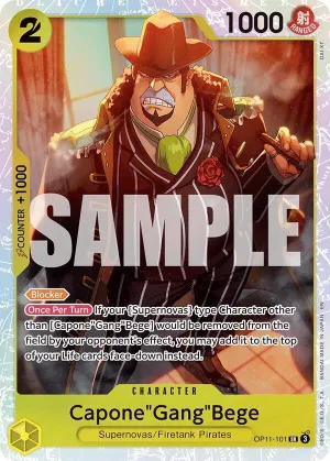Capone"Gang"Bege (101) - OP11-067 - Super Rare (Pre-Order)