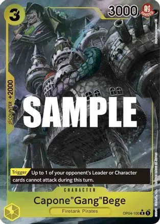 Capone"Gang"Bege (Alternate Art) - OP04-100 - Rare