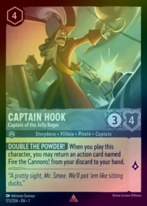 Captain Hook (Captain of the Jolly Roger) - 173/204 - Rare (Foil)