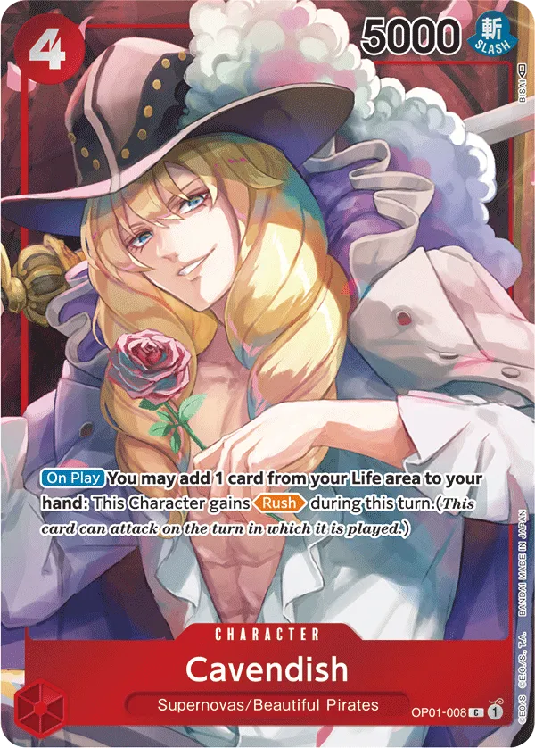 Cavendish (Box Topper) - OP01-008 - Common