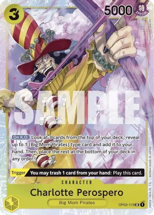 Charlotte Perospero (Reprint) - OP03-113 - Super Rare  (No Pencil Mark)