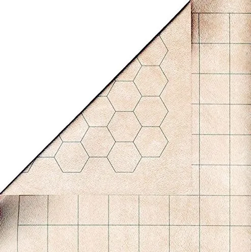 Chessex - Reversible Megamat 1" Squares & Hexes - 54"x102" (CHX98246)