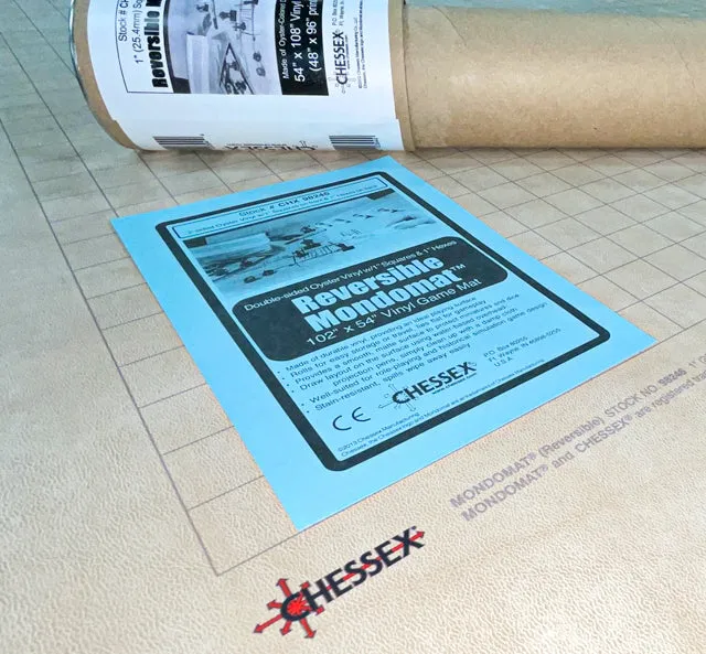 Chessex - Reversible Megamat 1" Squares & Hexes - 54"x102" (CHX98246)