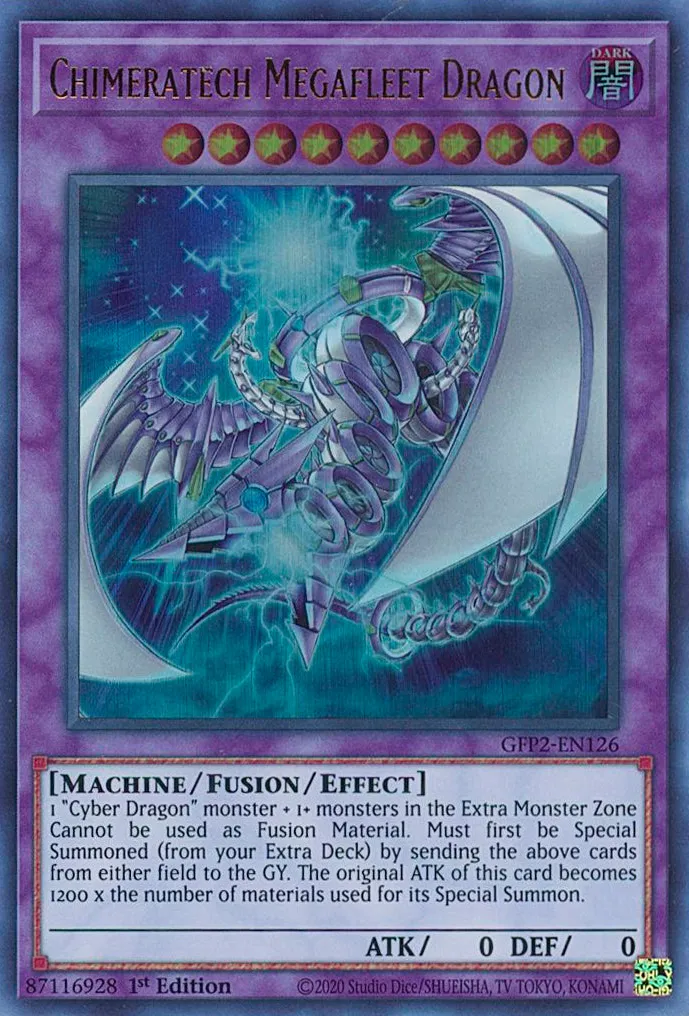 Chimeratech Megafleet Dragon - GFP2-EN126 - Ultra Rare - 1st Edition