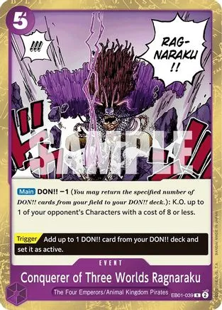 Conquerer of Three Worlds Ragnaraku - EB01-039 - Rare