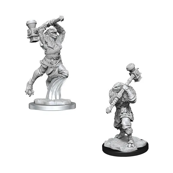 Critical Role: Unpainted Miniatures - Ravenite Half-Dragon Barbarian