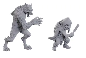 Critical Role Unpainted Minis - Chetney Pock O'Pea & Werewolf [90411]