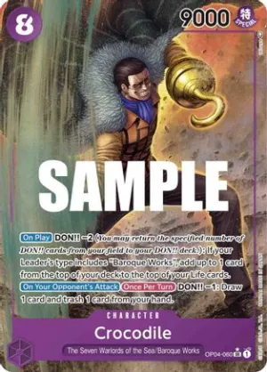 Crocodile (Alternate Art) - OP04-060 - Super Rare