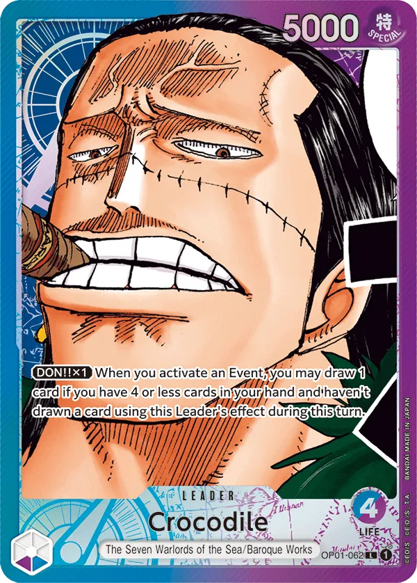 Crocodile (Parallel) - OP01-062 - Leader