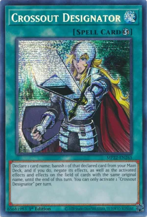 Crossout Designator - MP22-EN265 - Prismatic Secret Rare - 1st Edition