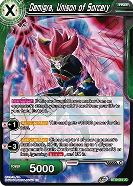 Demigra, Unison of Sorcery - BT10-064 - Uncommon
