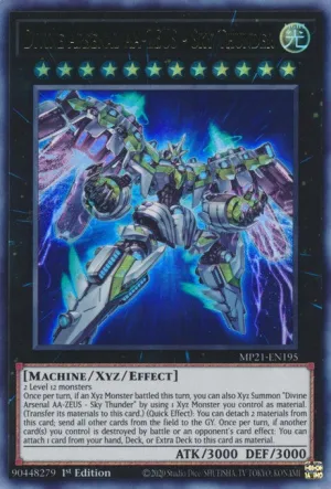 Divine Arsenal AA-ZEUS - Sky Thunder - MP21-EN195 - Ultra Rare - 1st Edition