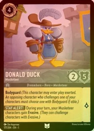 Donald Duck (Musketeer) - 177/204 - Uncommon (Foil)