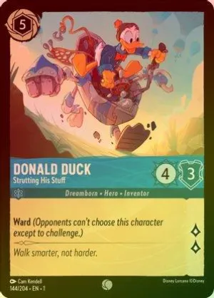 Donald Duck (Strutting His Stuff) - 144/204 - Common (Foil)