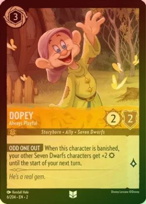 Dopey (Always Playful) - 6/204 - Uncommon (Foil)