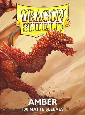 Dragon Shield - 100ct Standard Size - Amber Matte