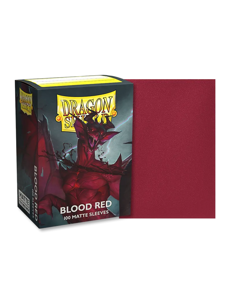 Dragon Shield - 100ct Standard Size - Blood Red Matte