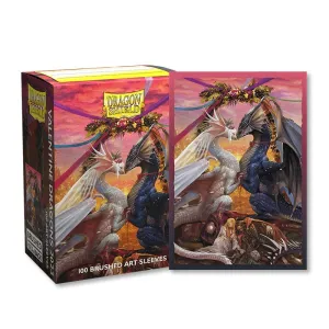 Dragon Shield - 100ct Standard Size - Brushed Art - Valentine Dragon 2023