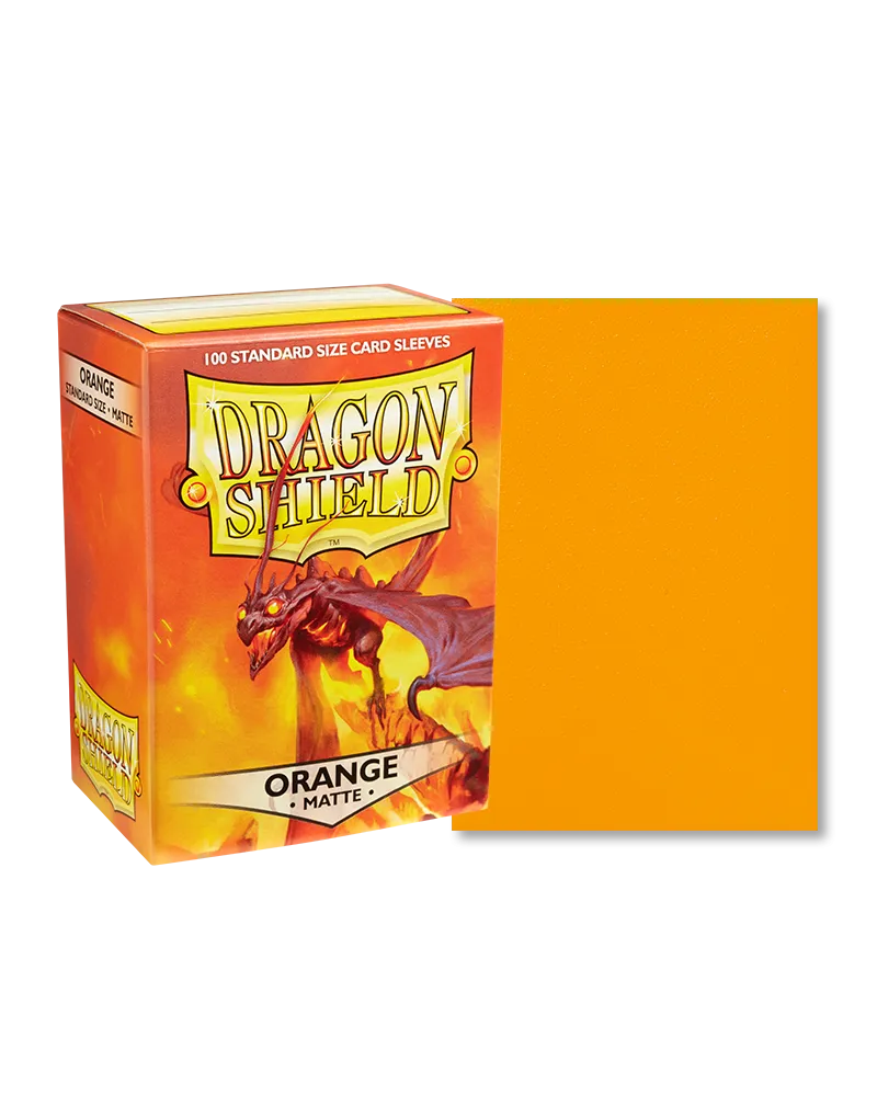 Dragon Shield - 100ct Standard Size - Orange Matte